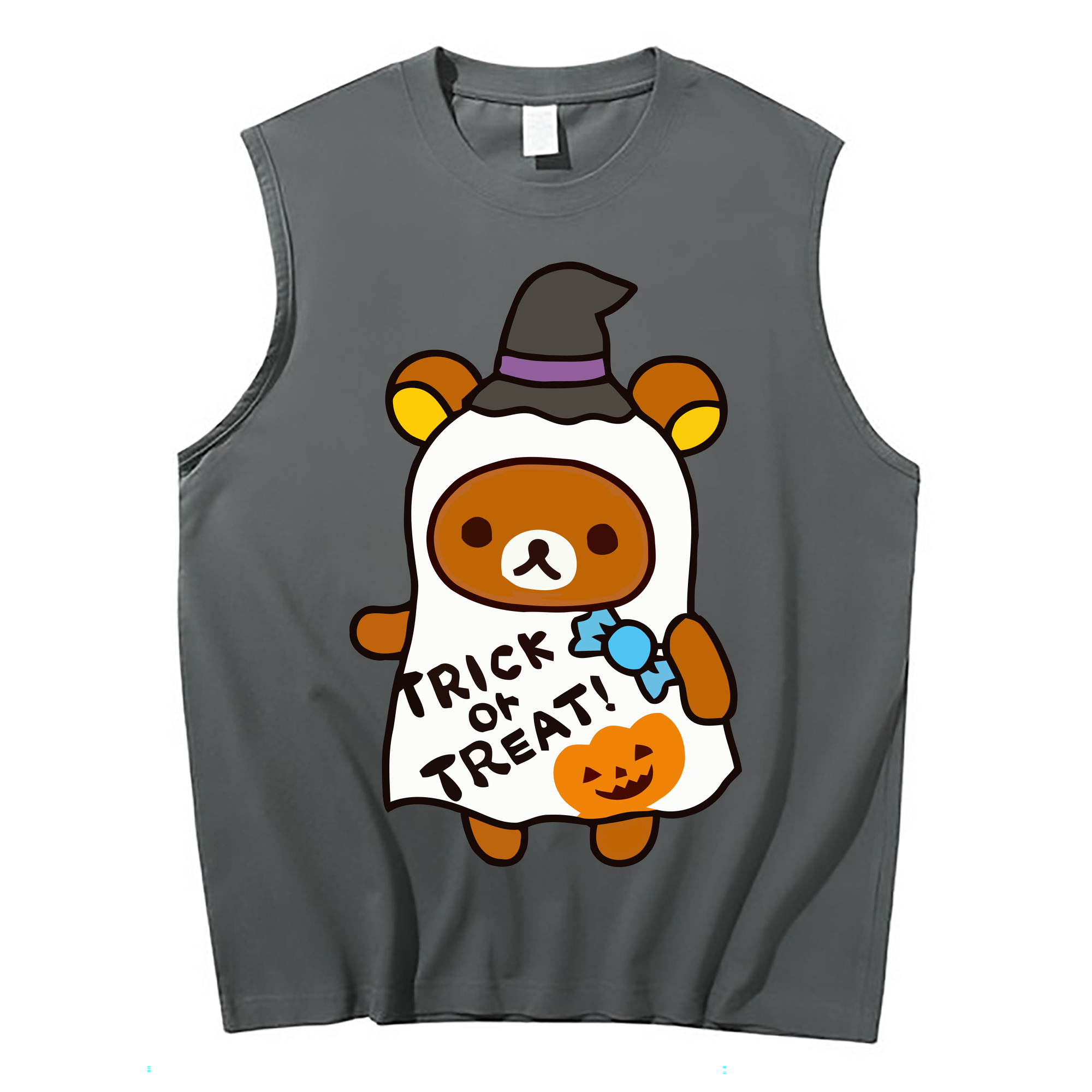 （画像用） リラックマ リラックマ キイロイトリ Rilakkuma Korilakkuma Kiiroitori コットン100％タンクトップ（フロントプリント）